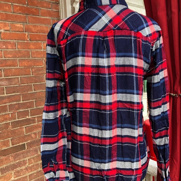 3/12$ Plaid Button Up, Size M - Picture 7 of 8